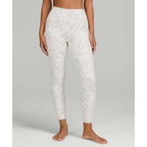 Lululemon Align White/Grey cheetah leggings